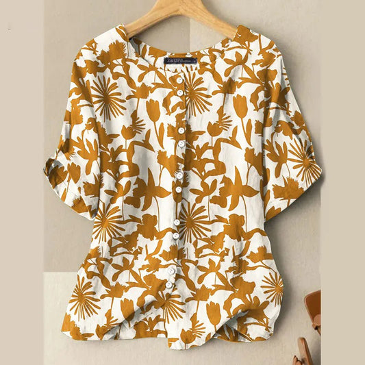 Printed Casual Retro Women'S Tops