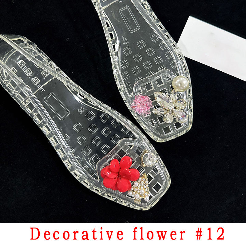 Fashion Style Decorative Flower Non-Slip Women's Shoes
