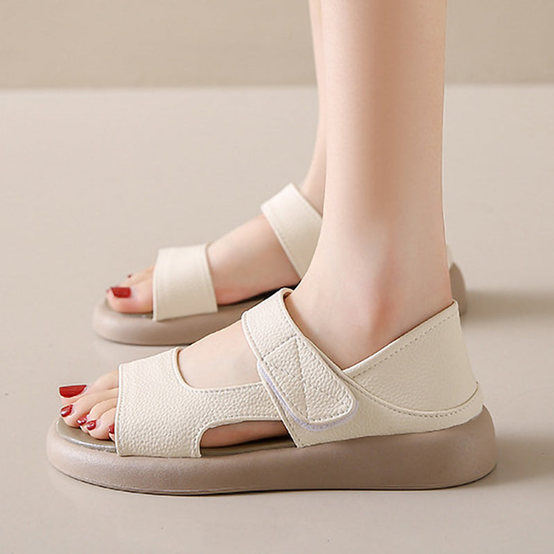 Simple Round Toe Velcro Non-Slip Women'S Shoes