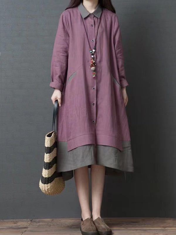 New Large Size Irregular Comfortable Dress