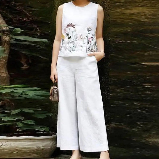 New Style Printed Temperament Two-Piece Suit