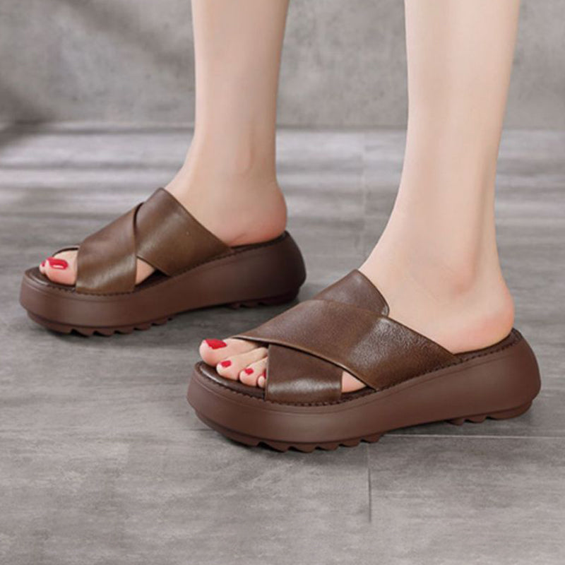 New Soft Sole Upper Cross Women's Slippers