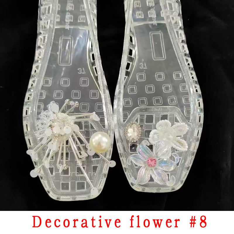 Fashion Style Decorative Flower Non-Slip Women's Shoes