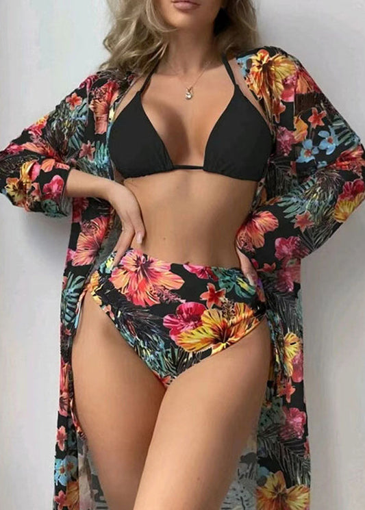Blooming and Thriving Three-Piece Swimsuit
