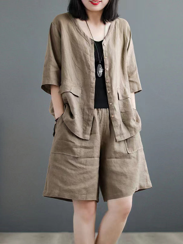 New Temperament Casual Women'S Shirt Suit