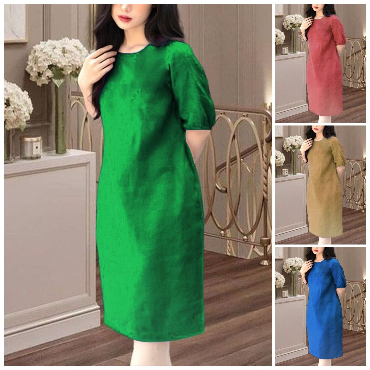 About It Pure Color Dress