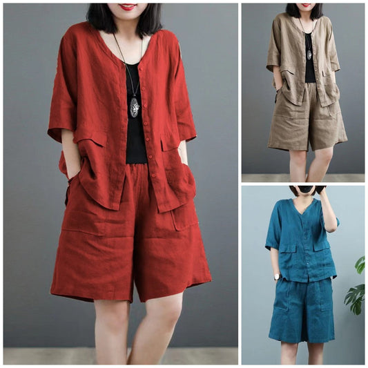 New Temperament Casual Women'S Shirt Suit