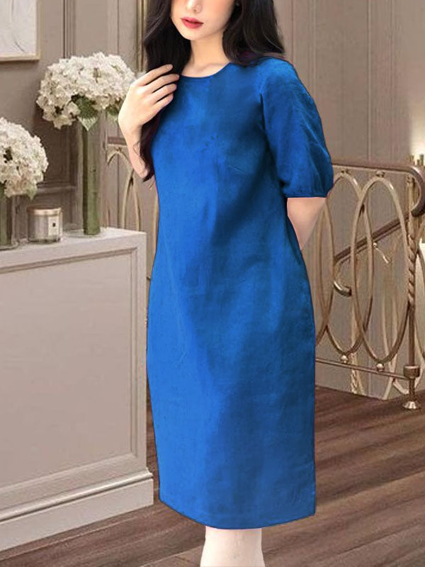 About It Pure Color Dress