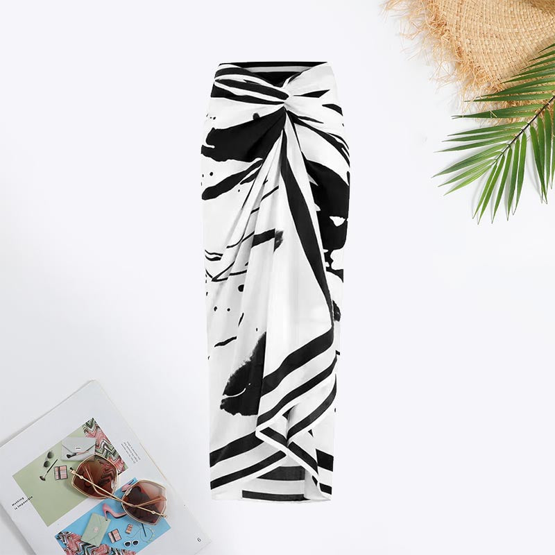 One Shoulder Ruffle Trim Cut Out Back Swimsuit