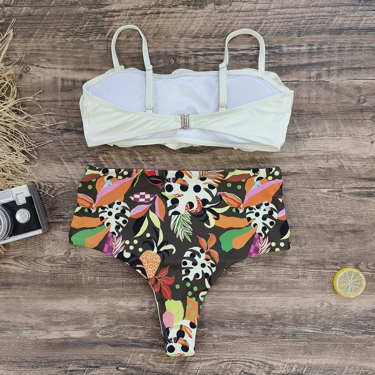 Sling 3D Flower  Bikini Swimsuit