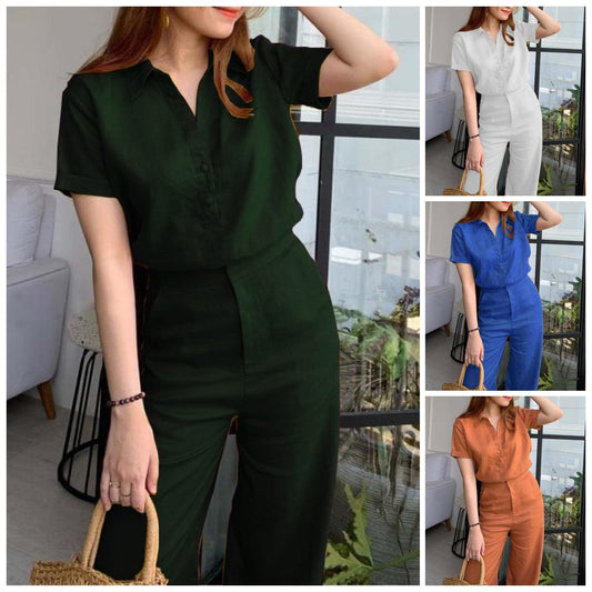 2023 Fashion Classy Short Sleeve Shirt Suit