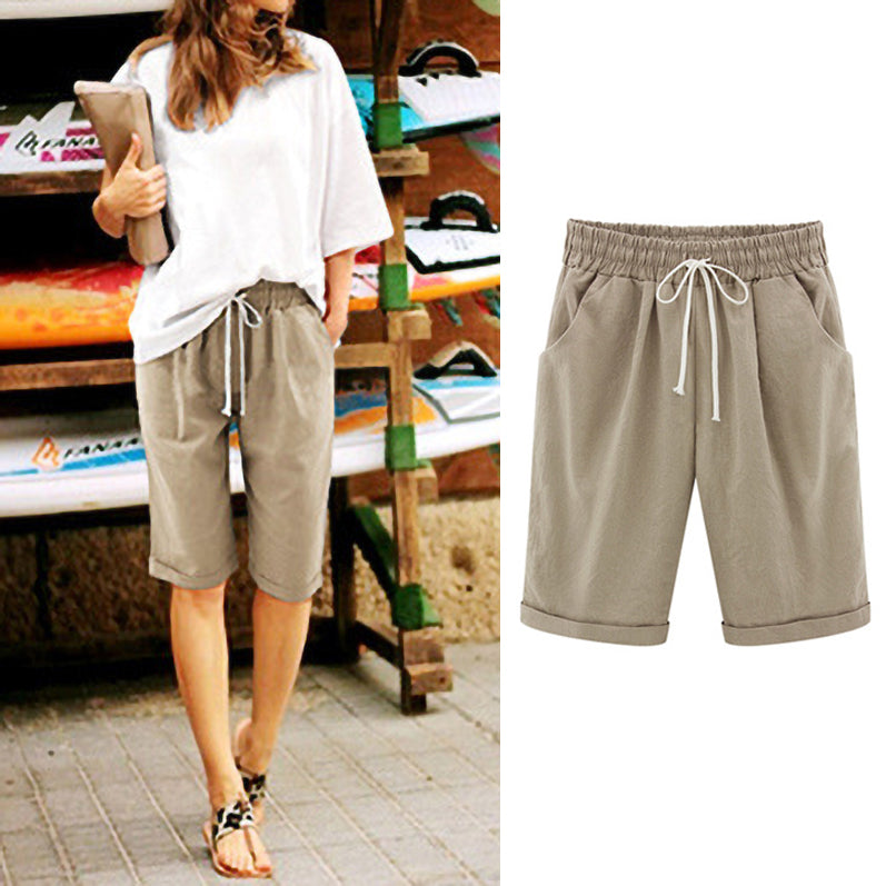 Casual Solid Color Women'S Shorts