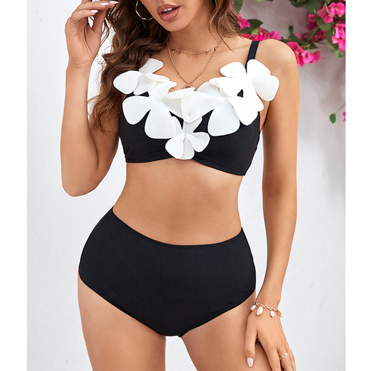 3D Flower Bikini Swimsuit