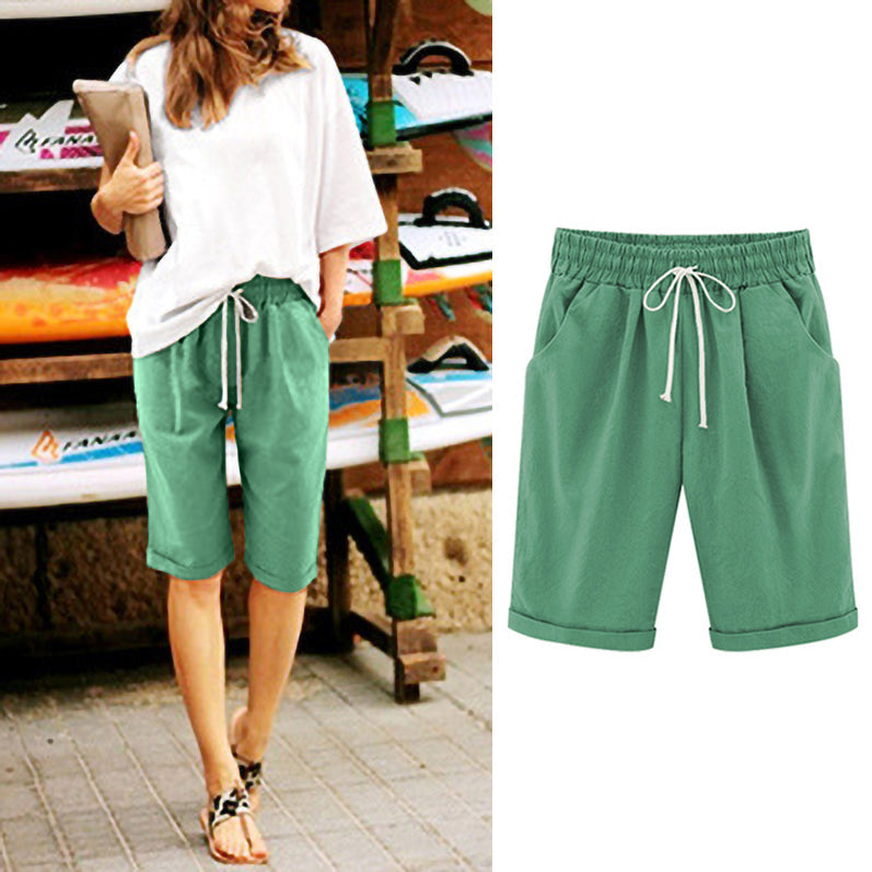 Casual Solid Color Women'S Shorts